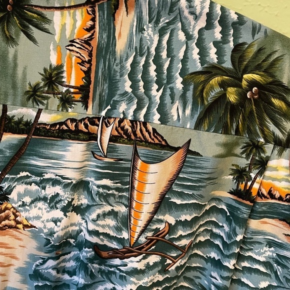Aloha Republic Sunset Hawaiian Men’s Shirt XL - Picture 5 of 6
